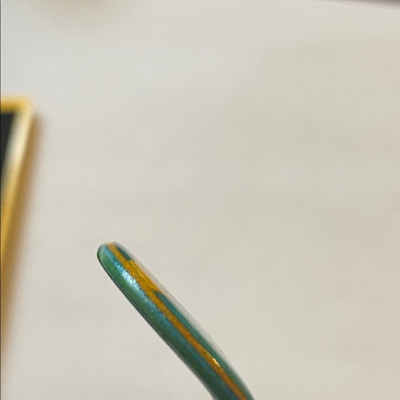 Teal and Orange Polka Dot Fingerboard with Grip Tape - Picture 3 of 4